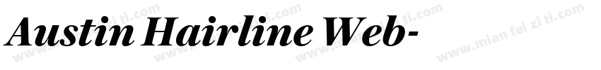 Austin Hairline Web字体转换